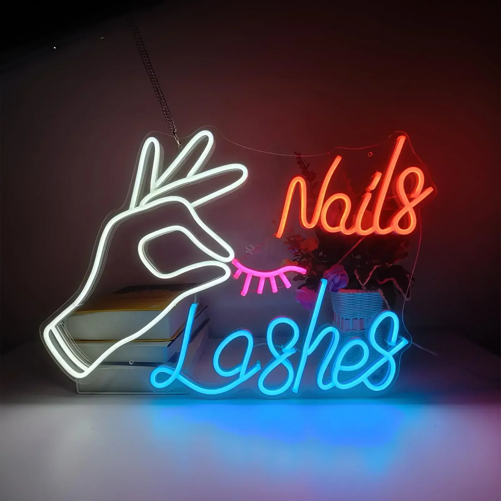 Eyelash Extension Logo - Neon LED do zdobienia paznokci do
