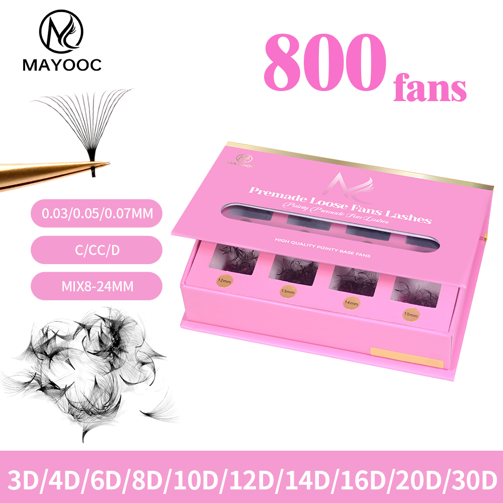 Eyelash Extension Logo - MAYOOC 800 Wachlarzy Sztucznych Rzęs, Przedłużanie