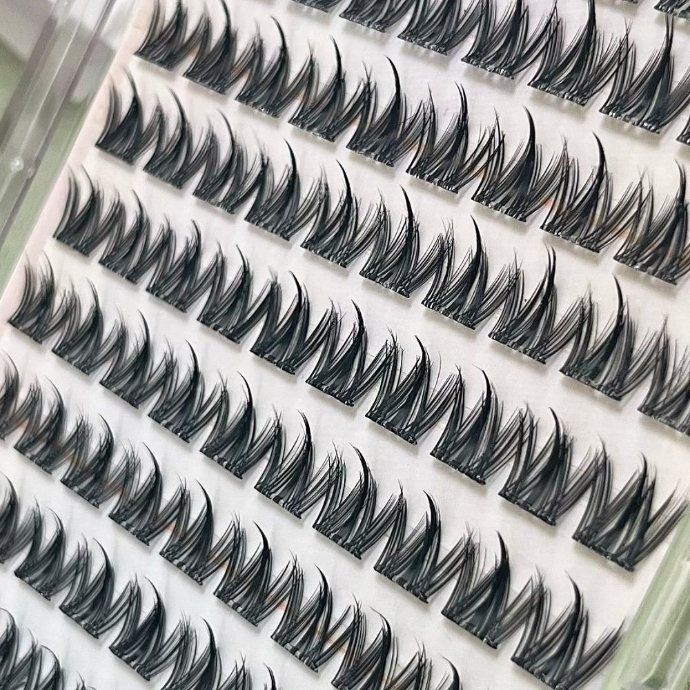 Eyelash Extension No 11 - 100/130/200 Kępek Czarne Samoprzylepne Sztuczne Rzęsy