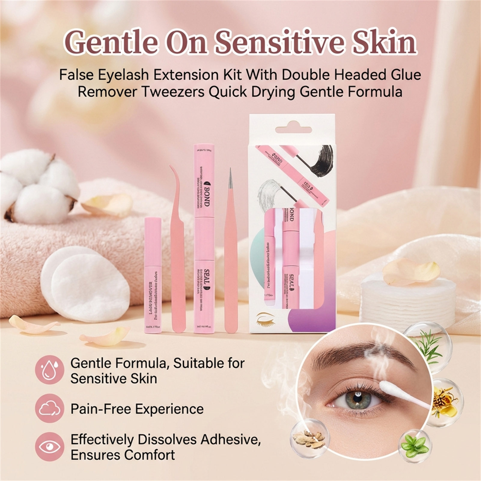 Profesjonalny zestaw narzędzi  – Eyelash Extension Glue Remover recenzja i cena