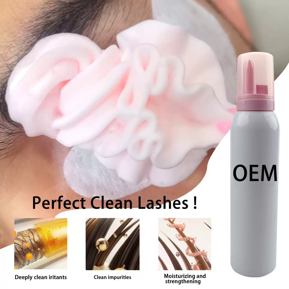 Dostosowany szampon do rzęs z  – Eyelash Extension Logo recenzja i cena
