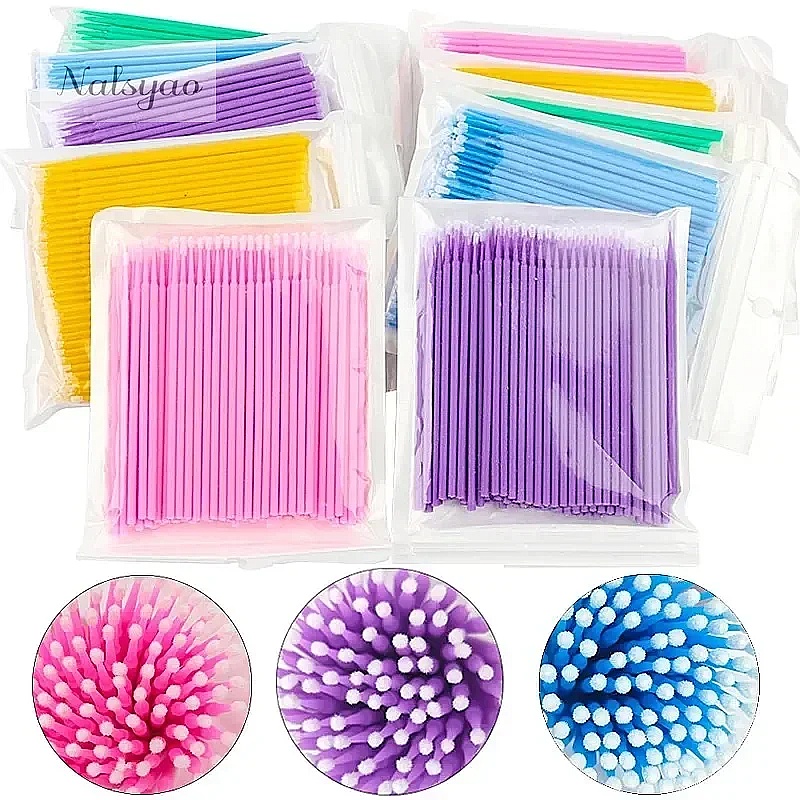 100 szt. Mikro-ramiączek baweł – Eyelash Extension Cleaning recenzja i cena